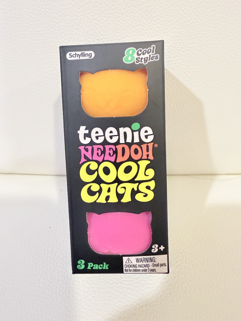 Needoh Tennie Cool Cats Stress Ball 3-Pack